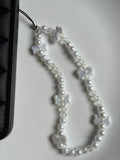 white bow phone charm