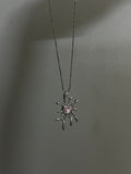 pink spider web snake chain