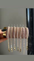 gold tennis bracelets