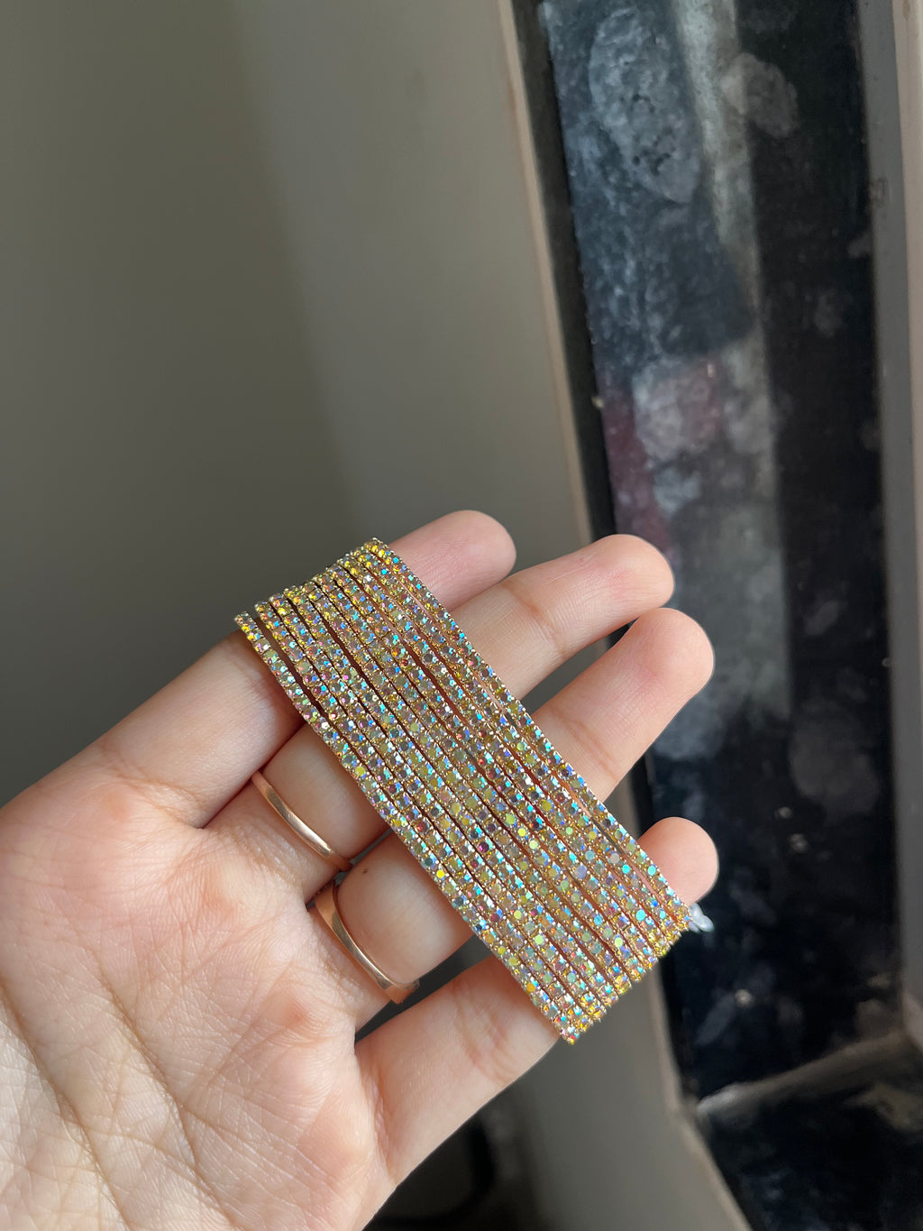 gold sparkling bracelet