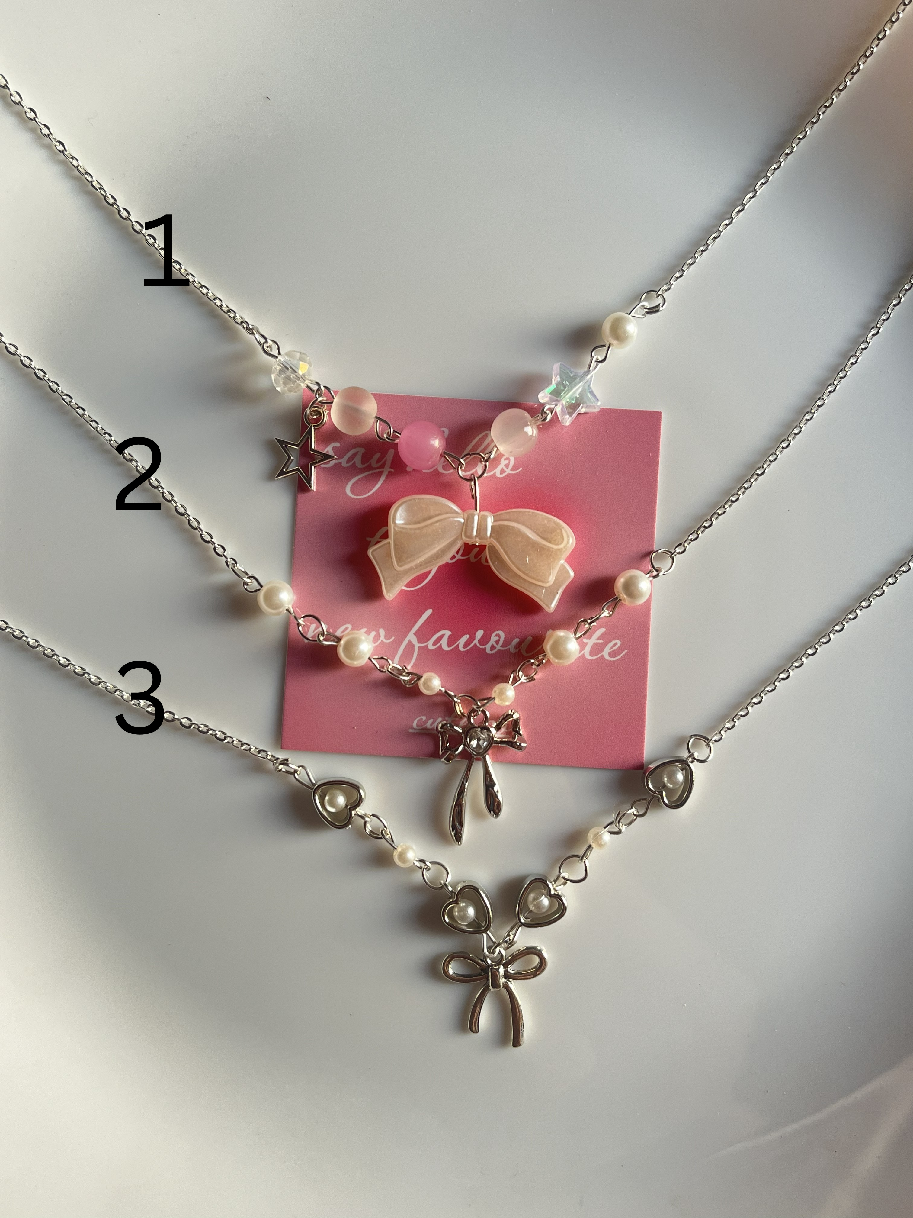 coquette necklaces
