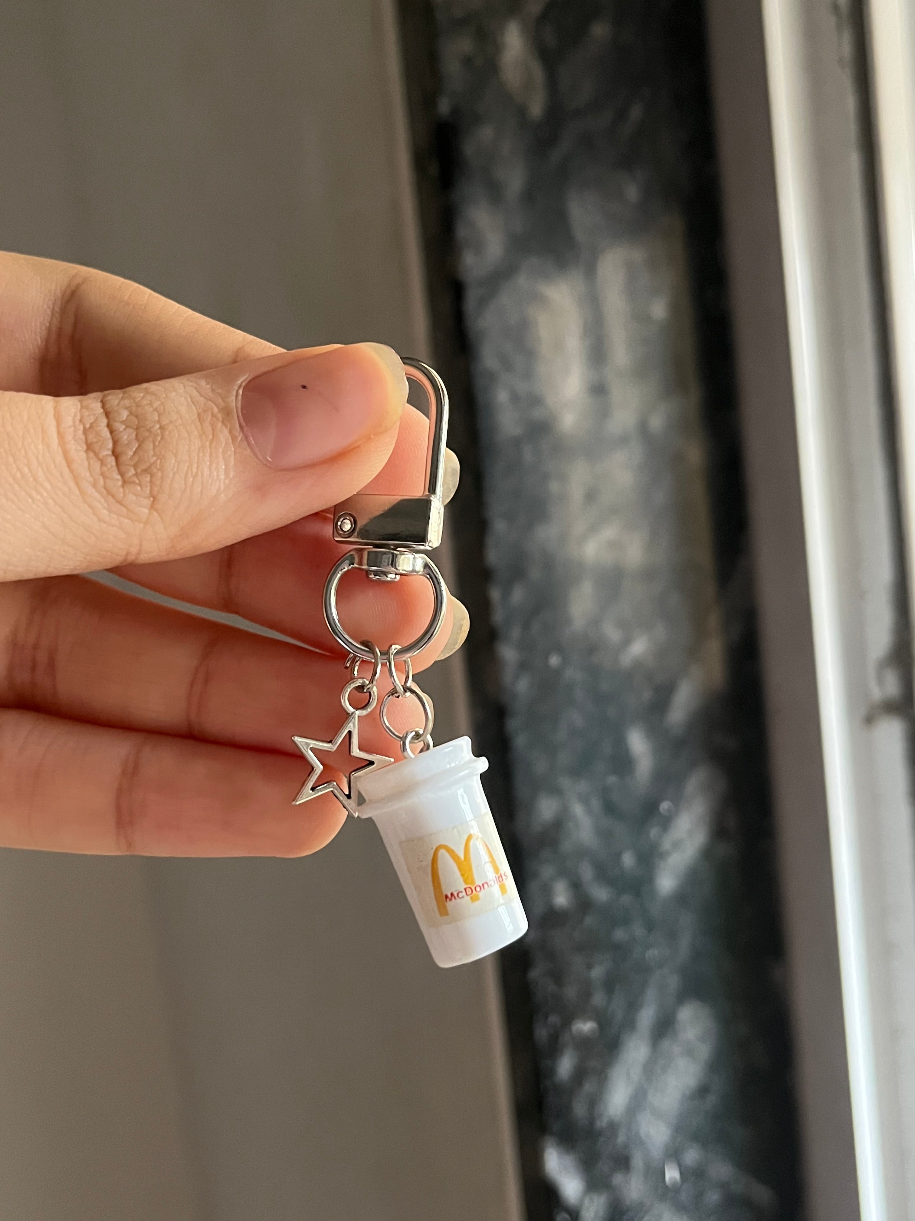 mcdonalds cup keychain