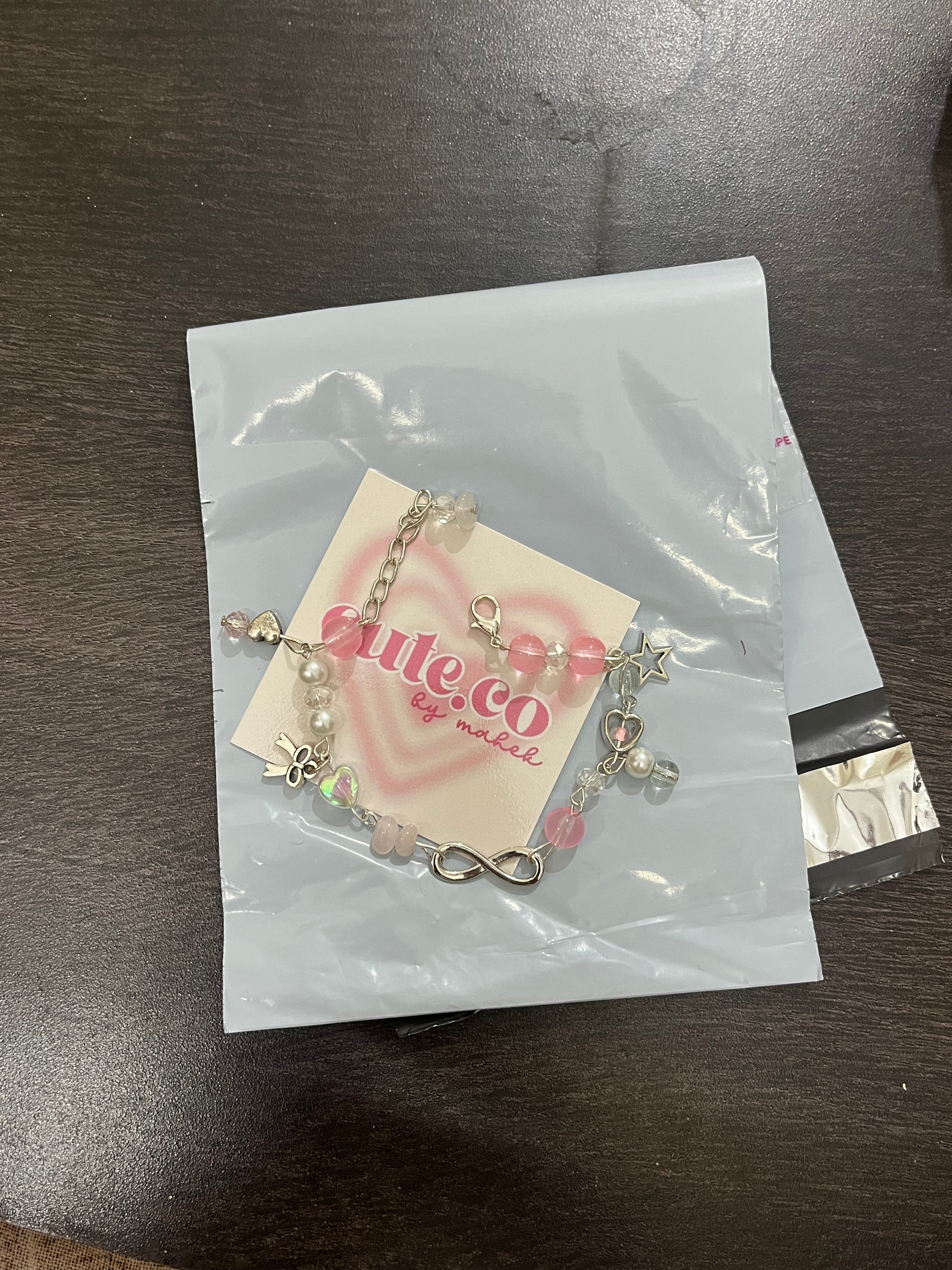 infinity coquette bracelet