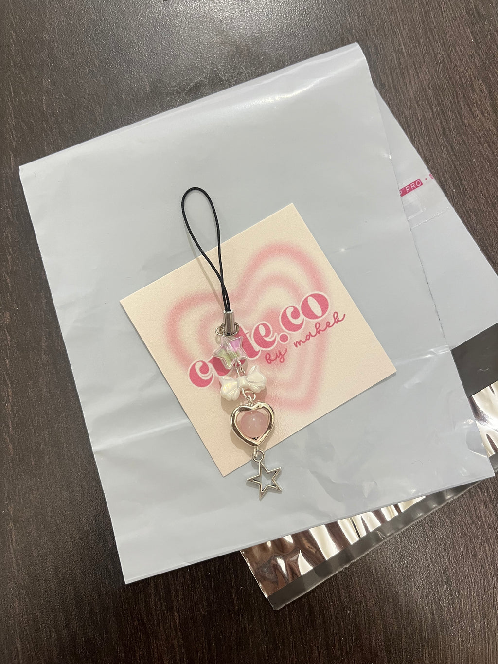 hanging star phone charm