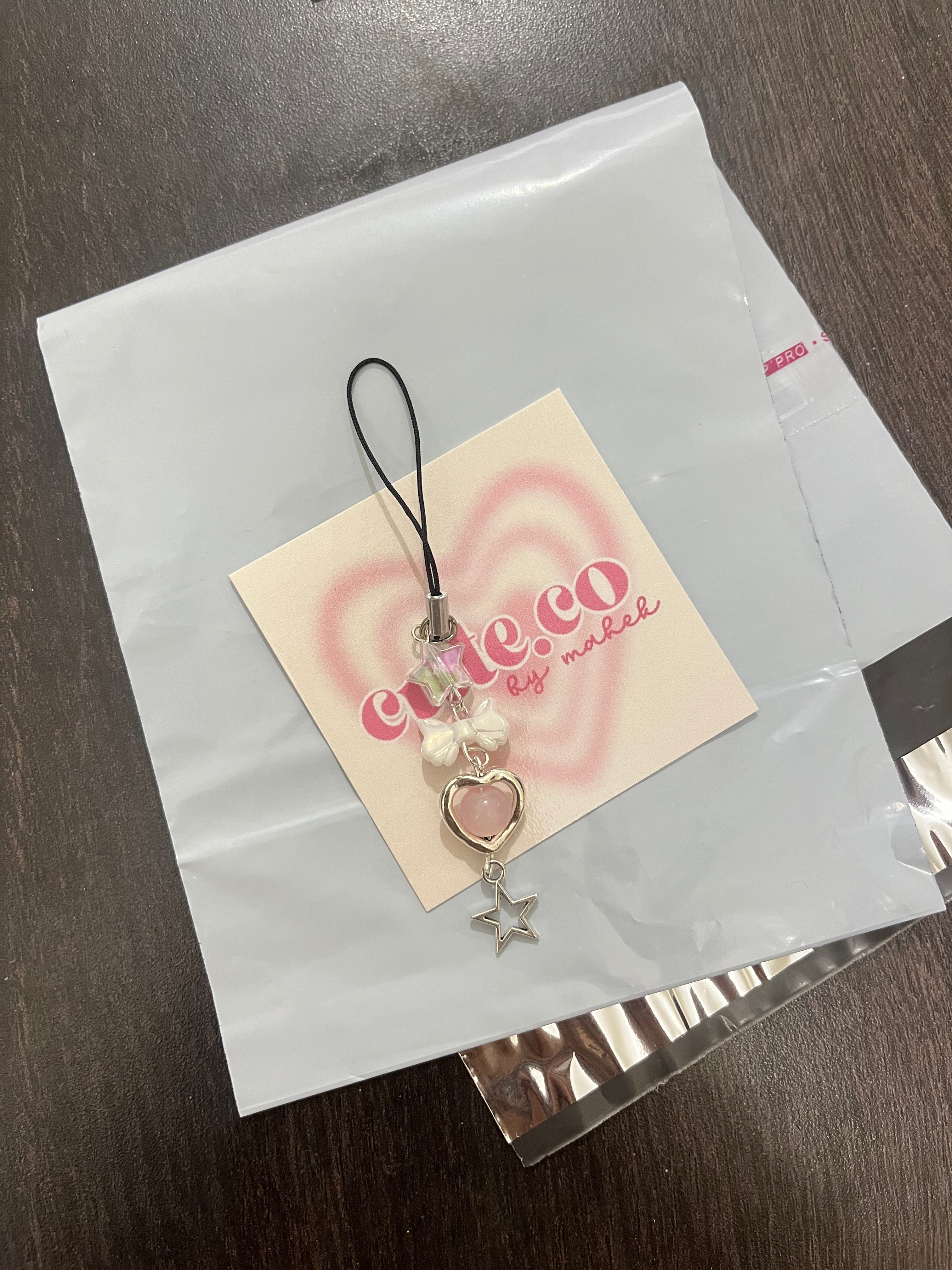 hanging star phone charm