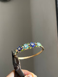 blue sunflower bangle