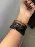 tie-dye black maximalist stack