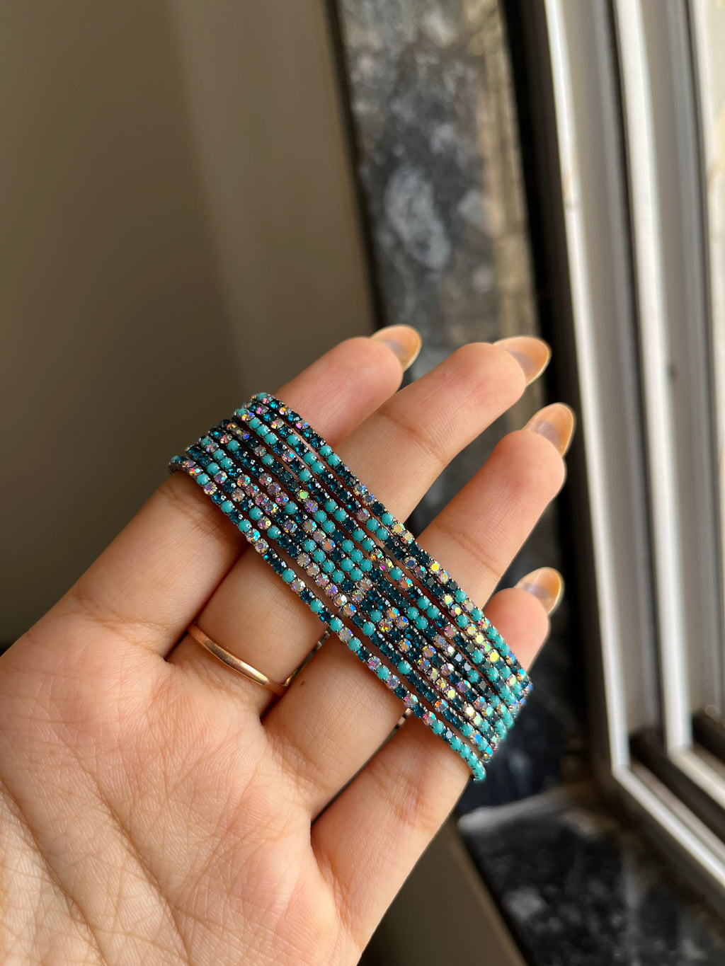 copper blue sparkling