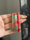 hot pink+ green stack