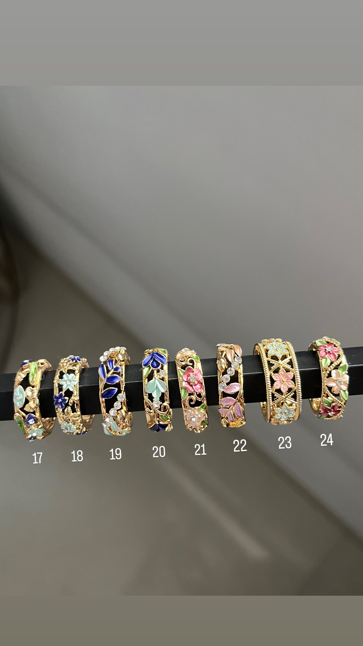 floral rings
