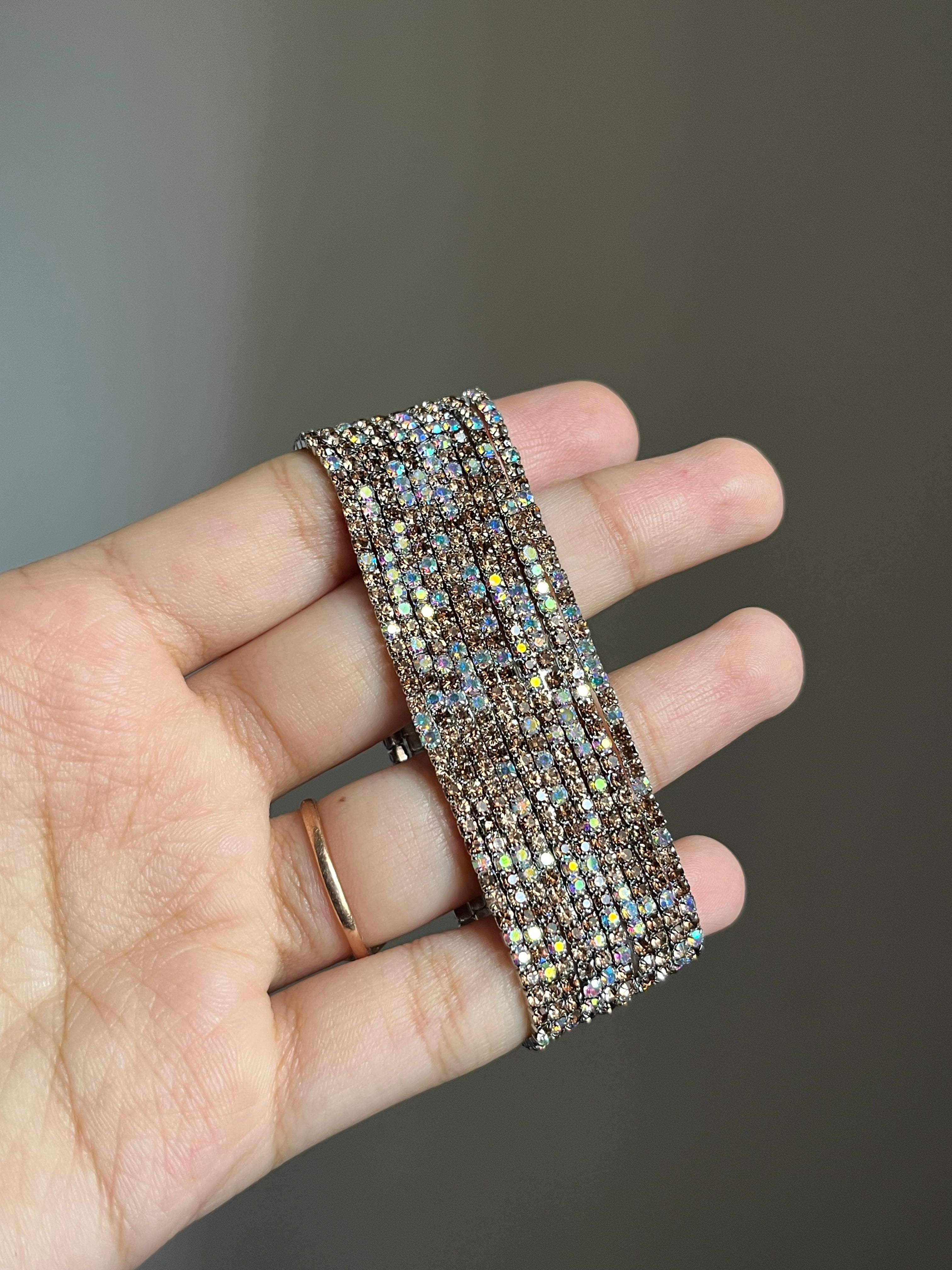 beige sparkling bracelet