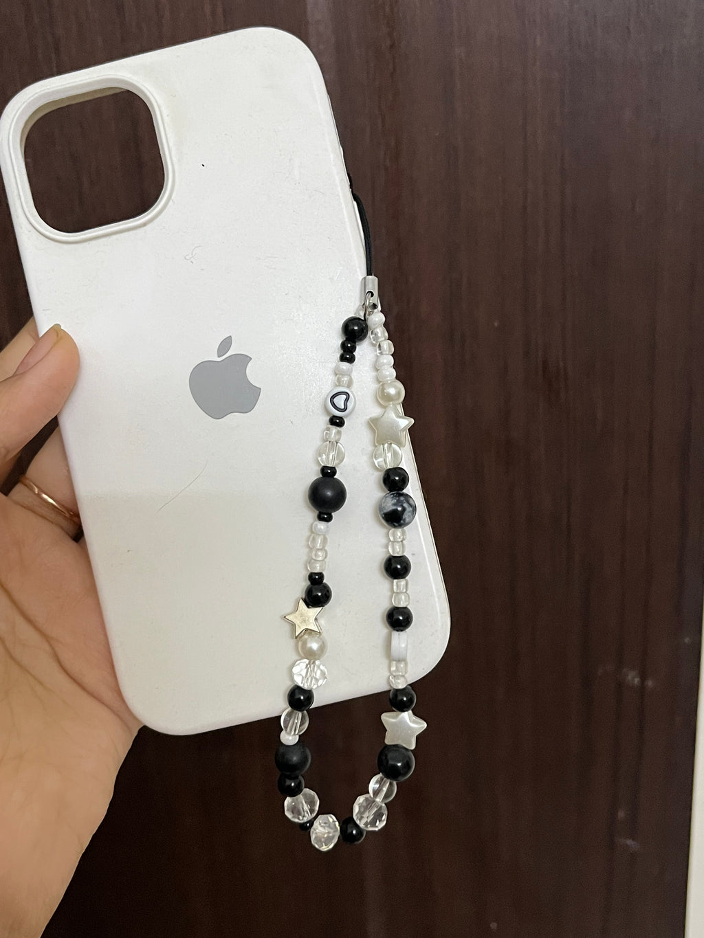 black themed phone charm