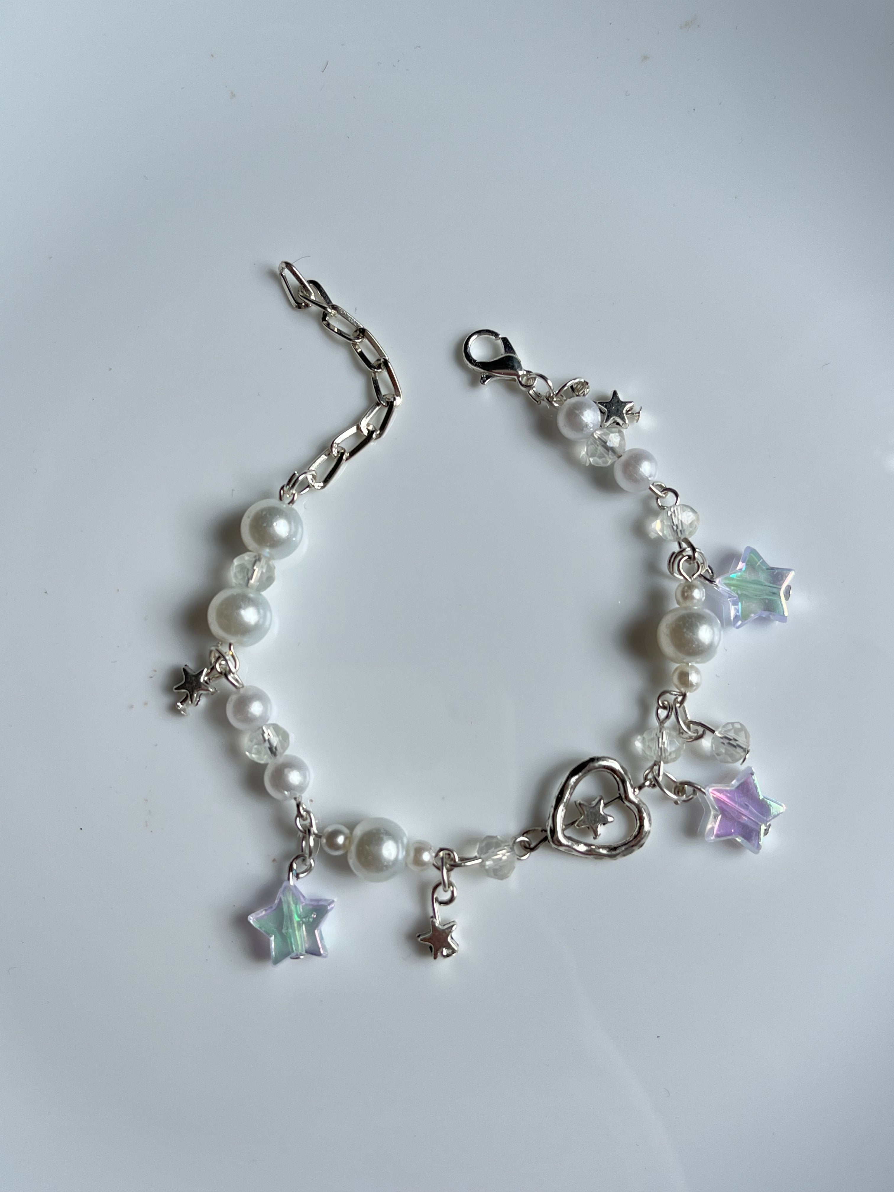 white coquette bracelet
