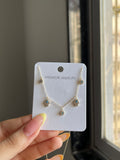 minimal evil eye chain