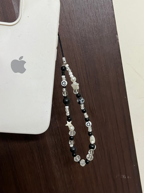 black themed phone charm