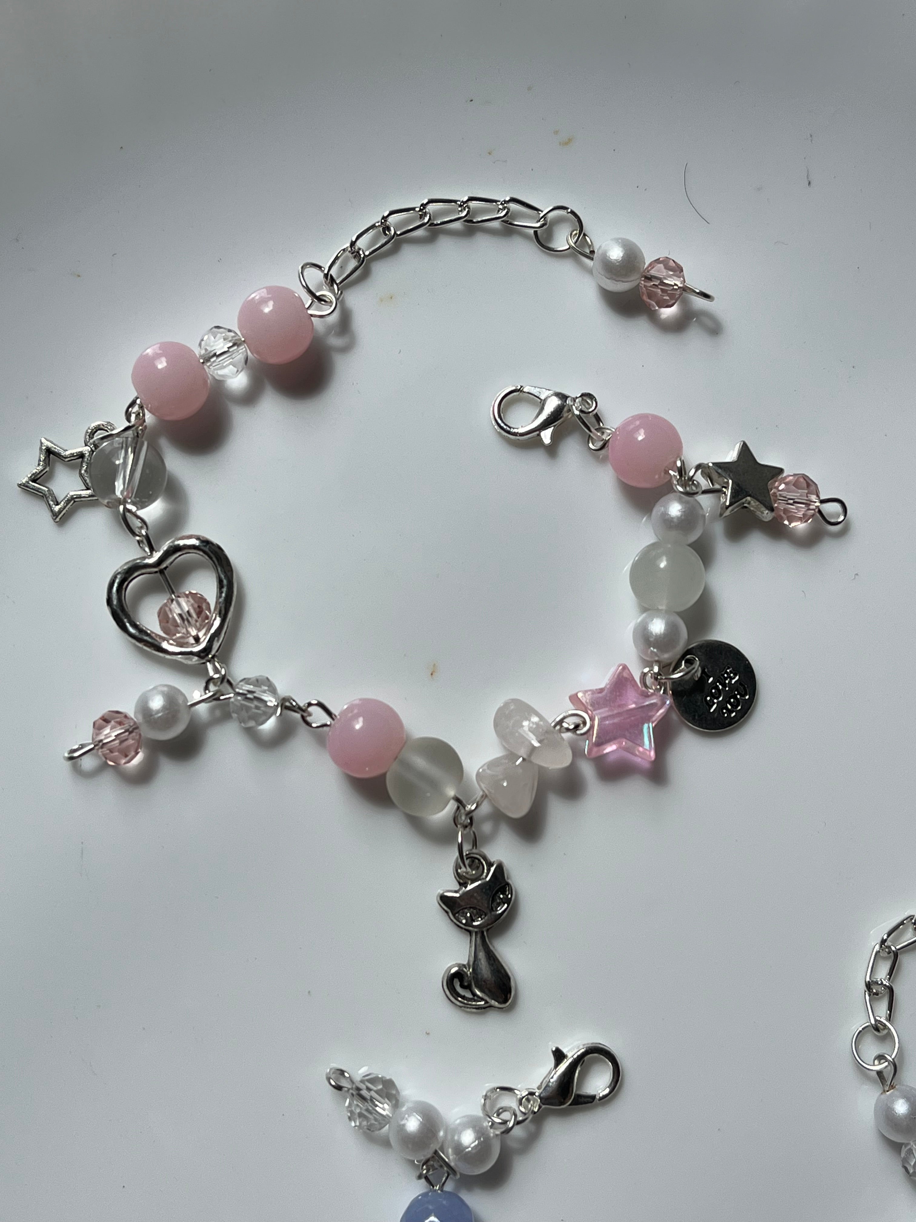pink cat coquette bracelet