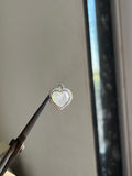 grey heart charm