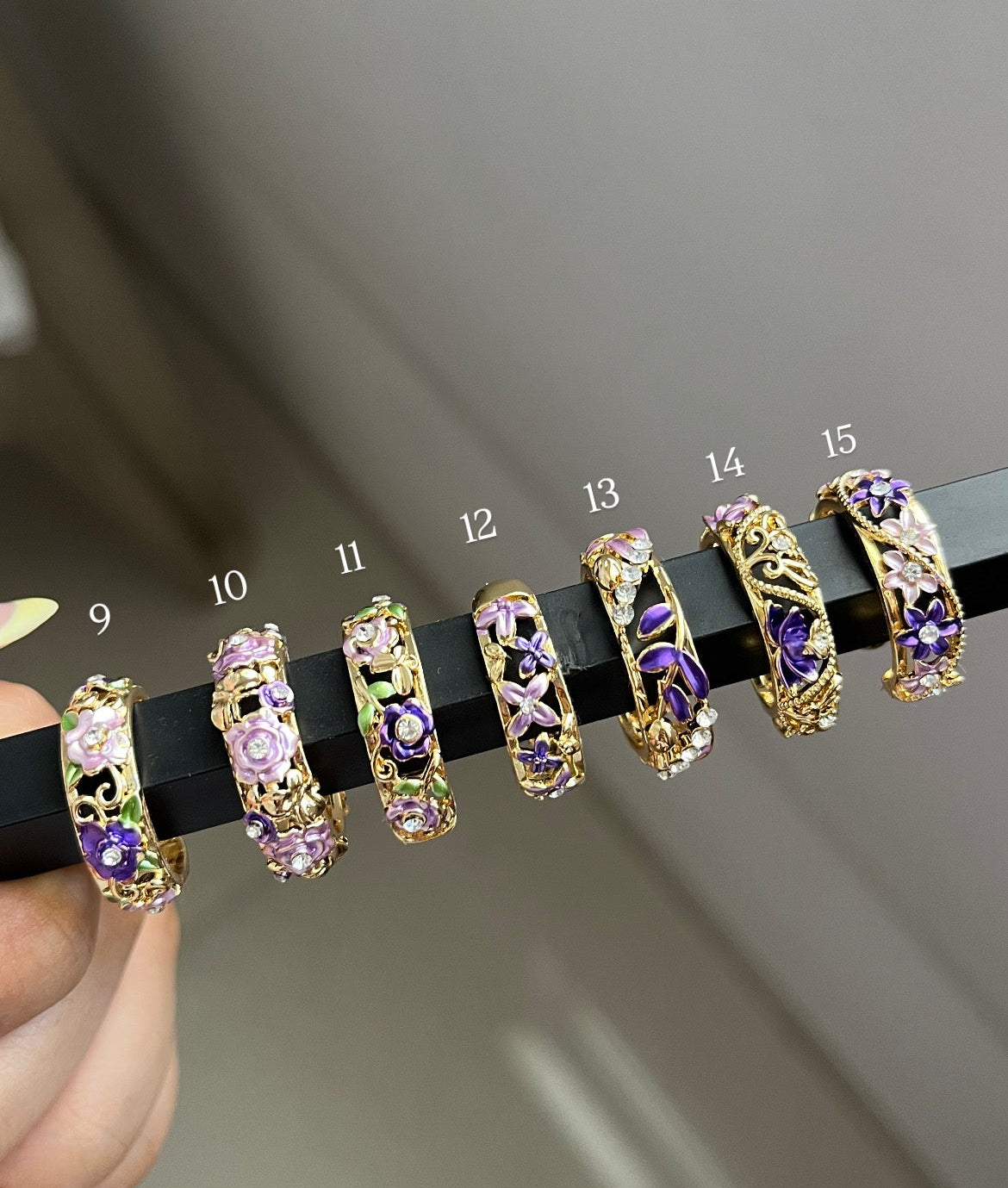 floral rings