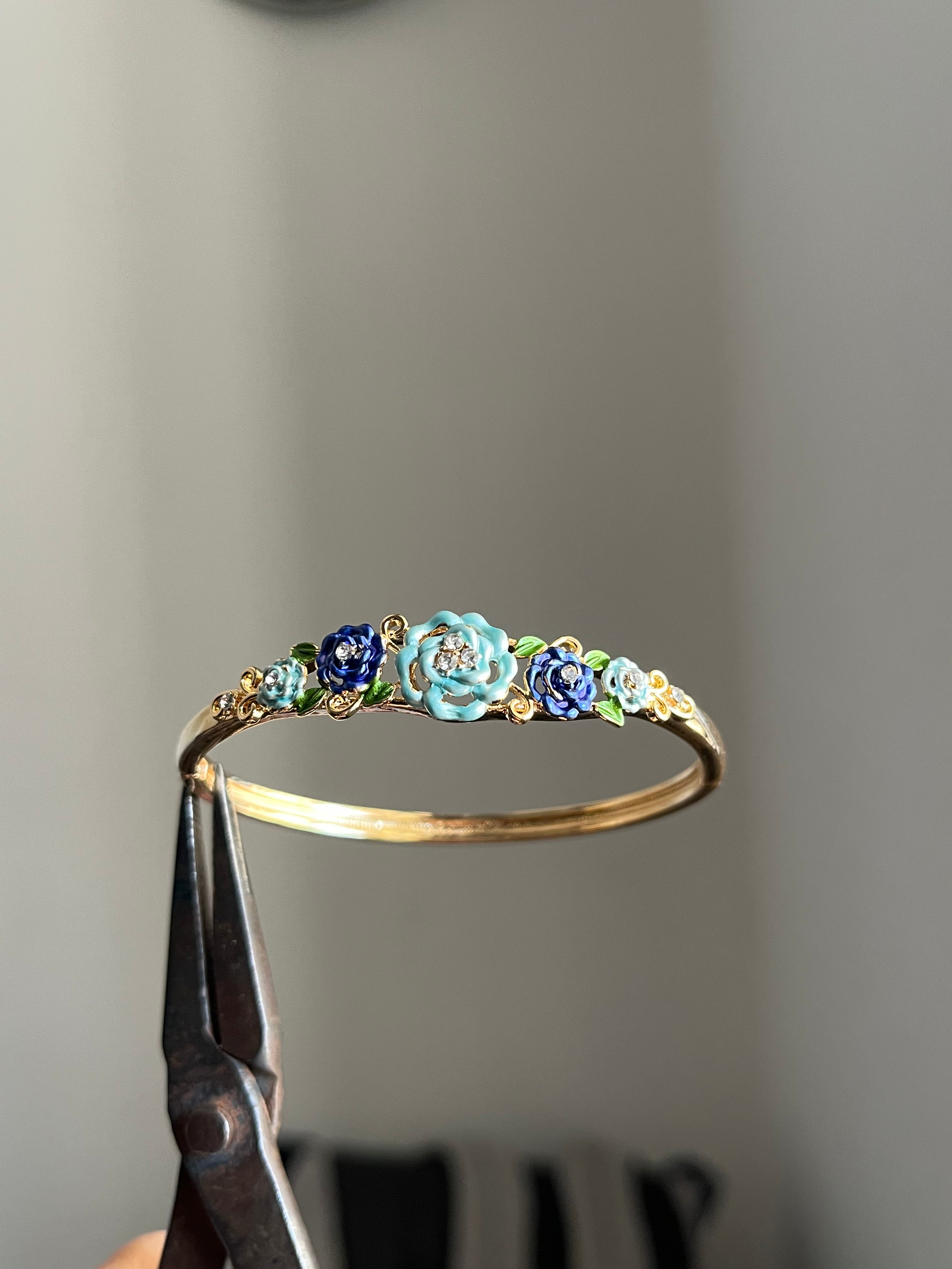 blue rose bangle