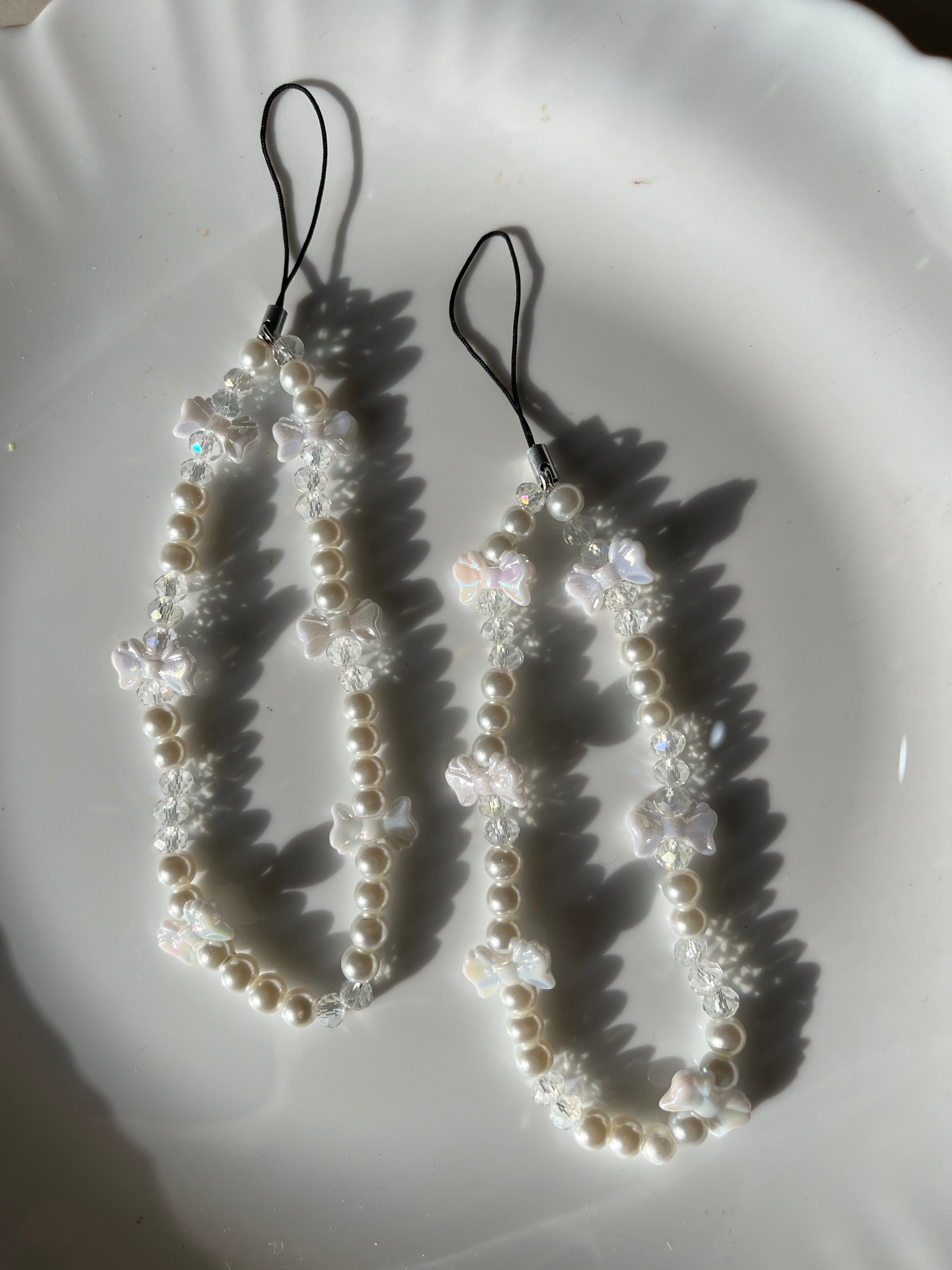 crystal phone charm