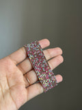 pink+beige sparkling bracelet