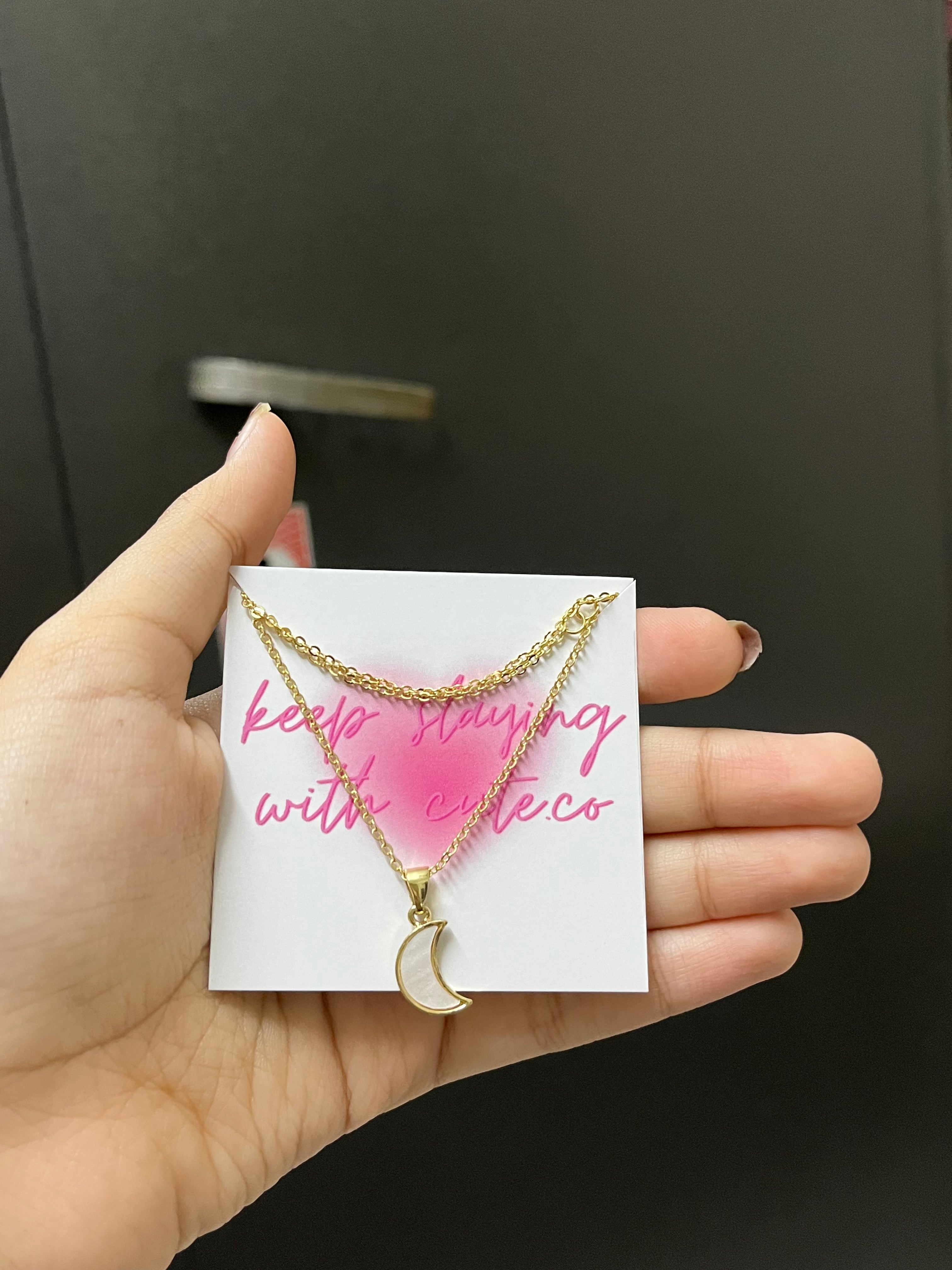 acrylic moon chain