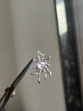 pink spider web charm