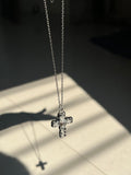 silver lumi cross chain