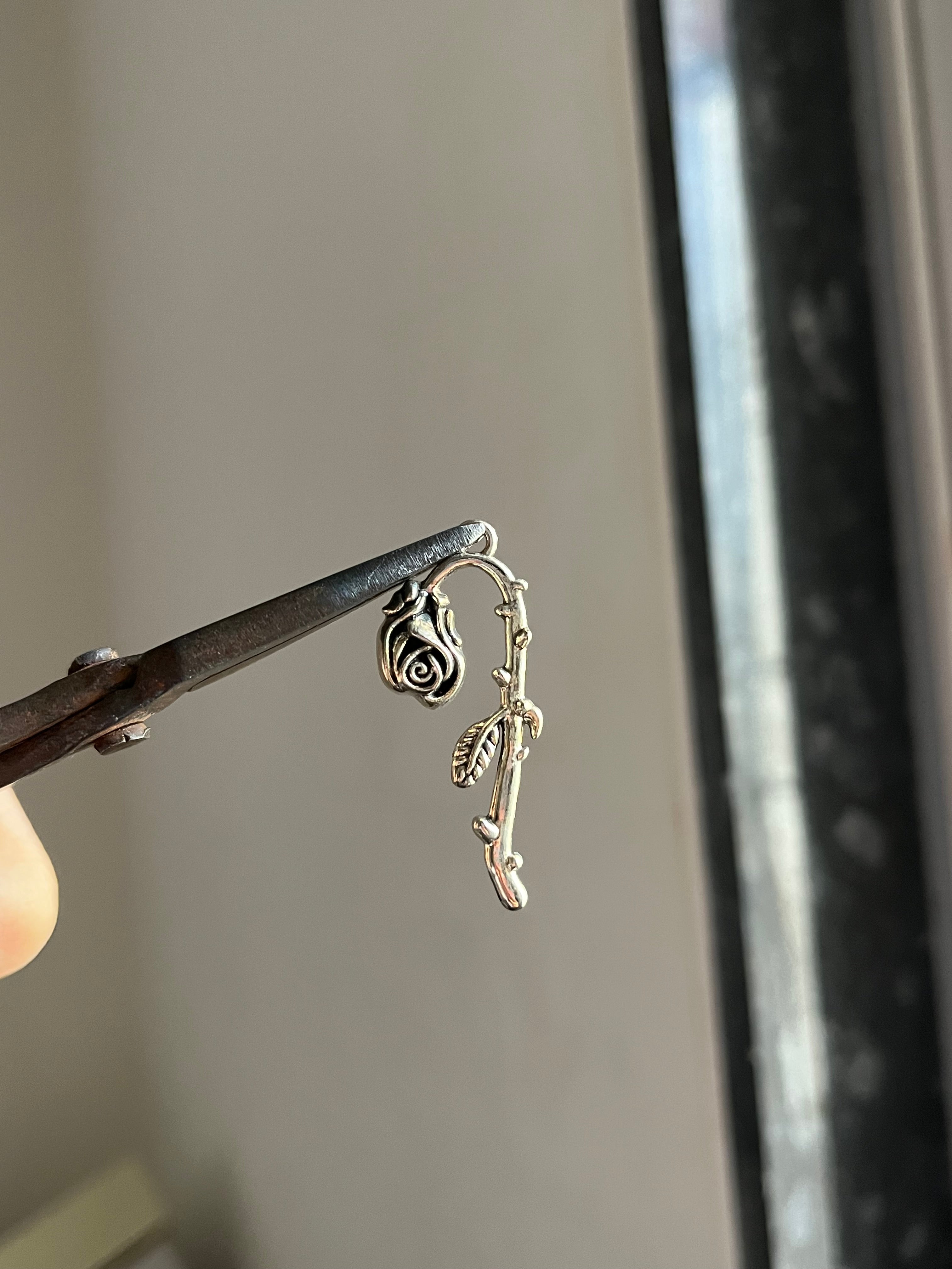 fallen rose charm