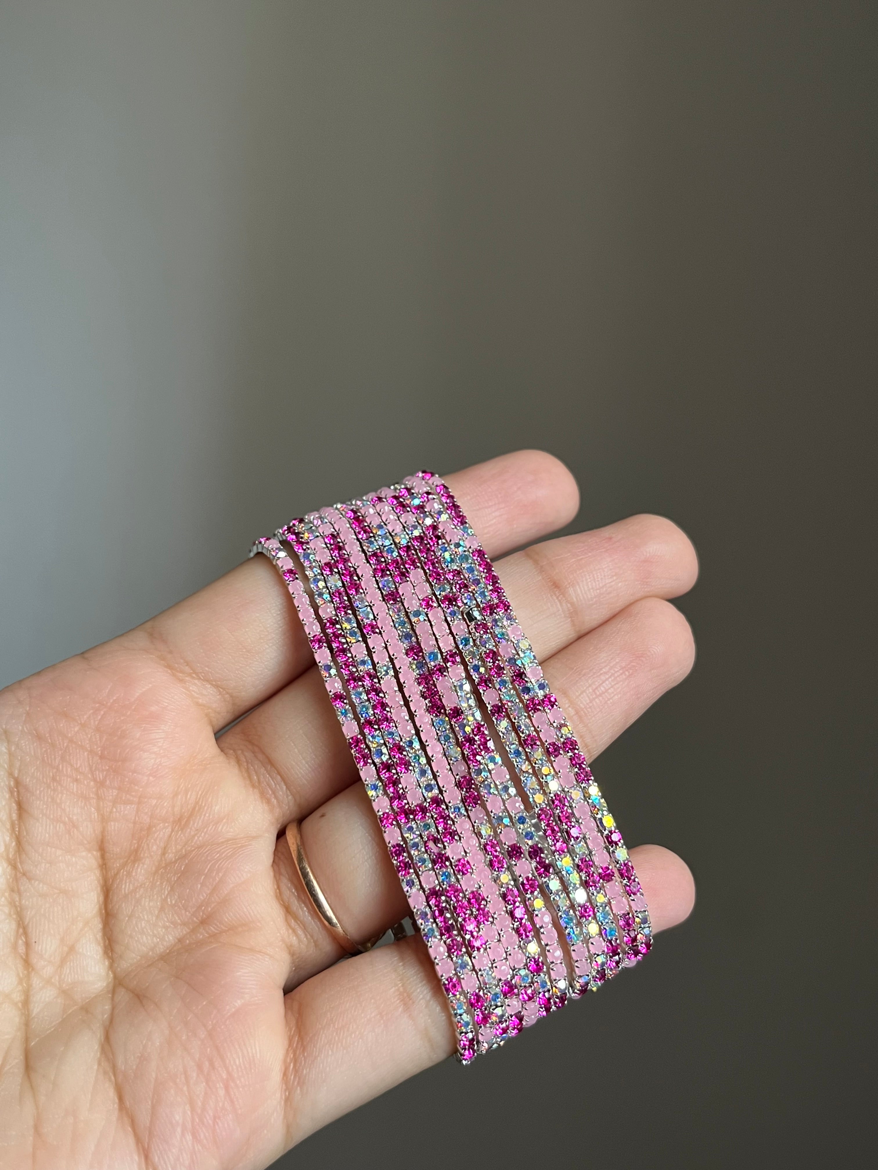 multipink sparkling bracelet