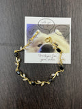 b&w tulip bracelet