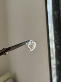 diamond heart charm