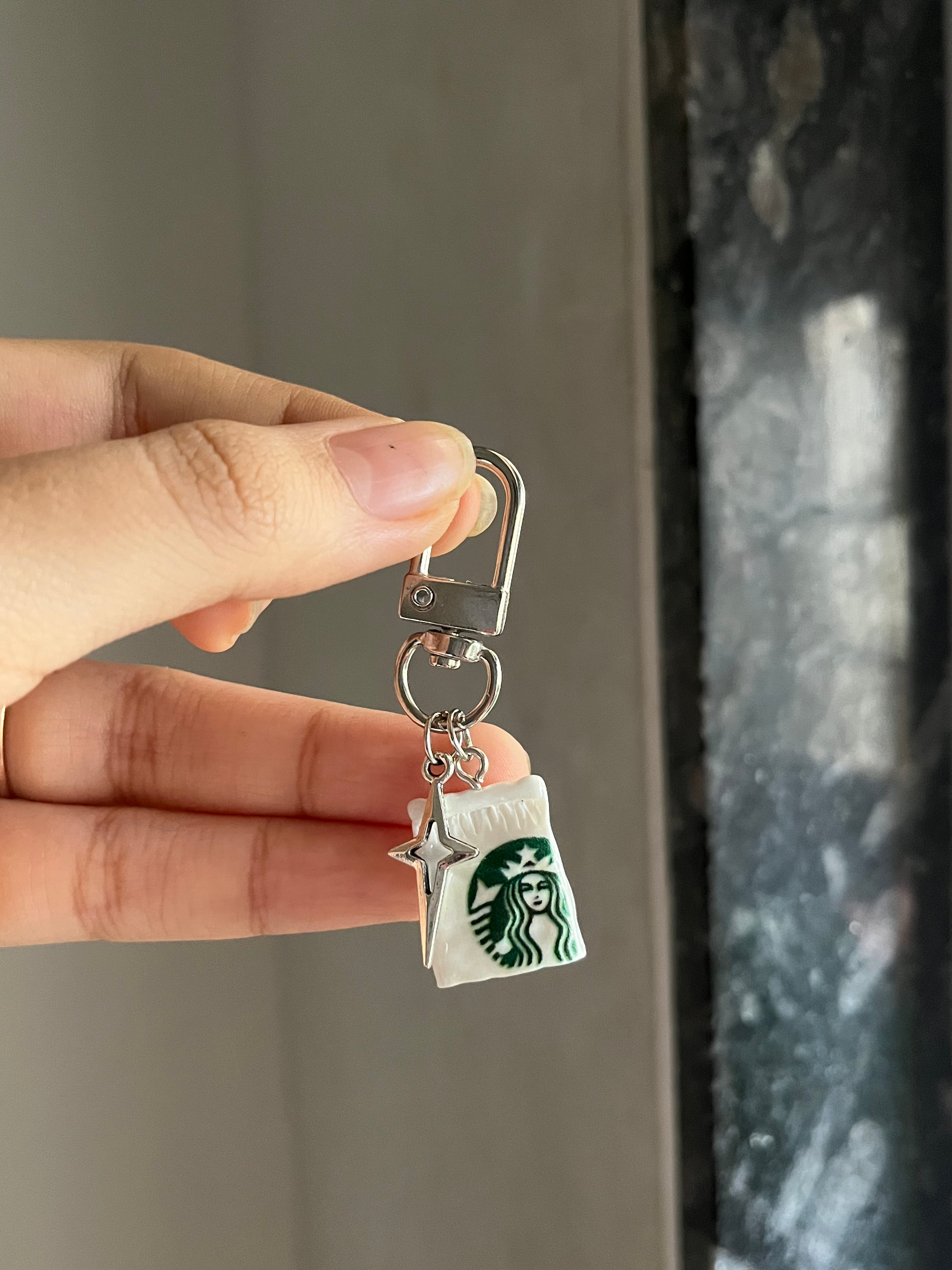 starbucks bag keychain