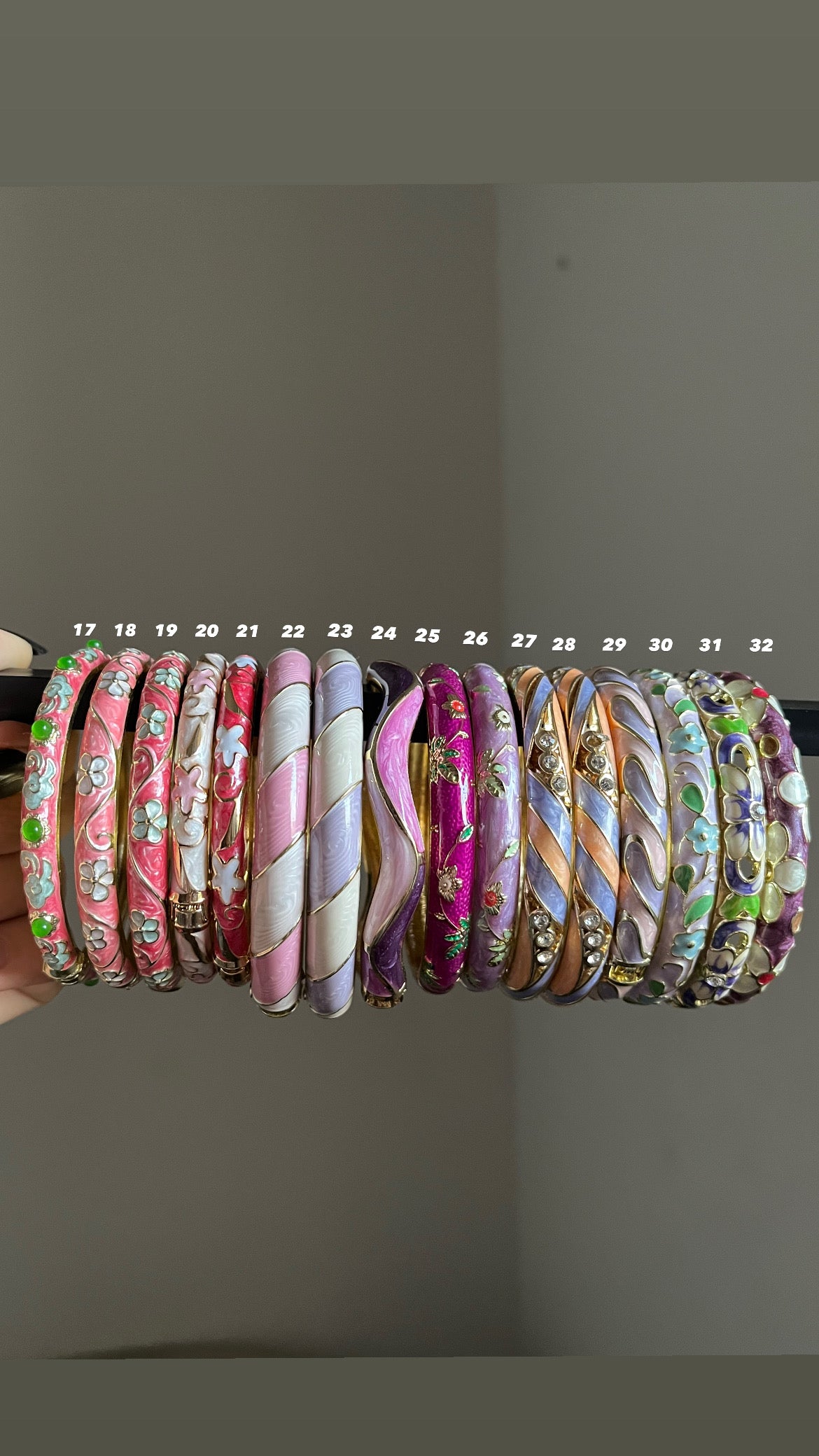 limited collection- enamel bangles