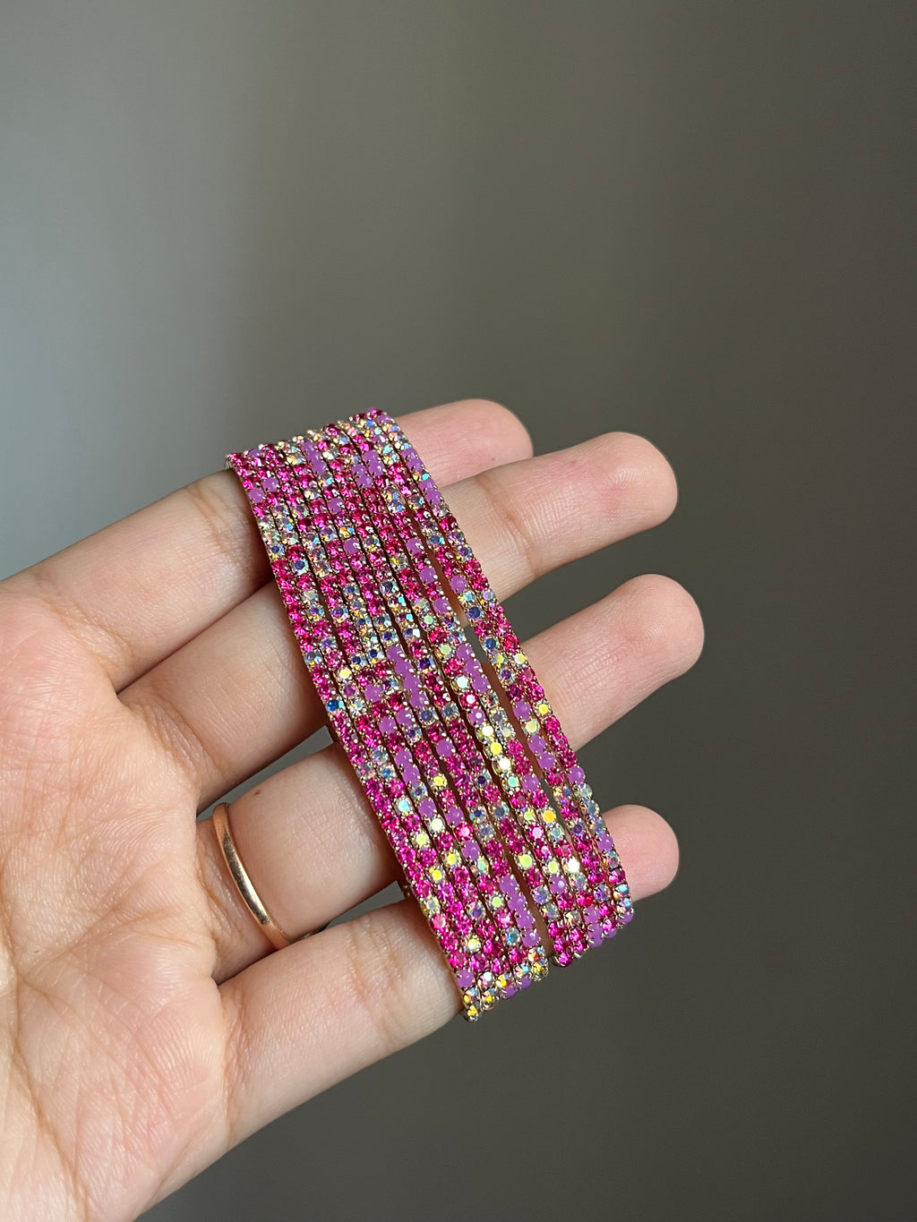pink+lillac sparkling bracelet