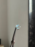 blue drippy moon charm