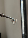 black heart diamond bow charm