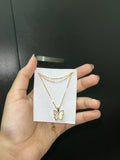acrylic butterfly chain