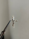 leaves cross charm