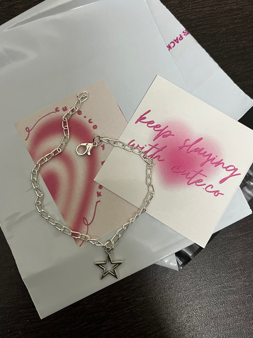 minimalistic star bracelet