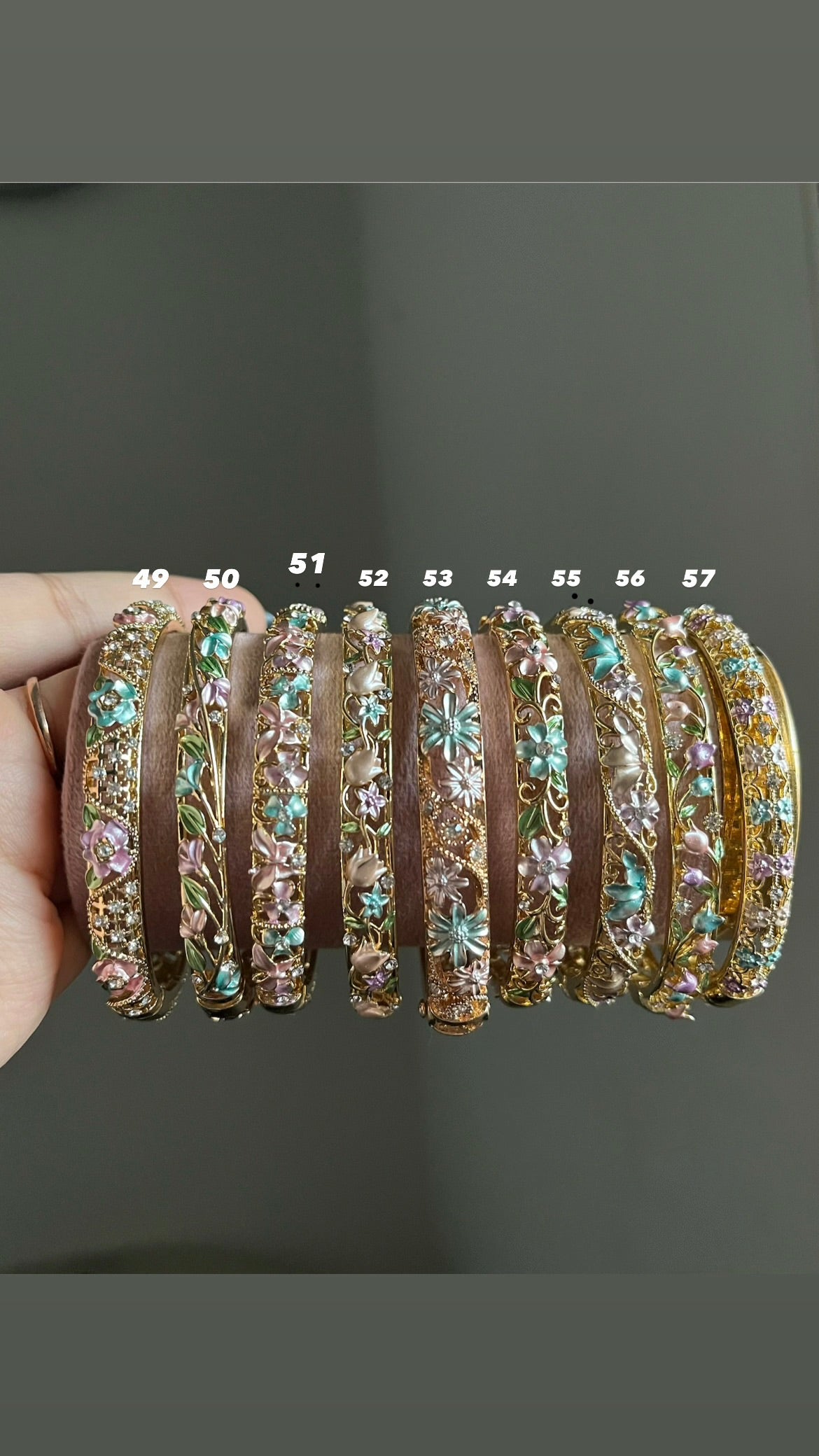 floral bangles