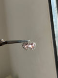 pink double heart charm