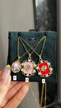 vintage floral chains