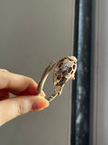 crystal openable snake watch