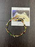 multicoloured tulip bracelet