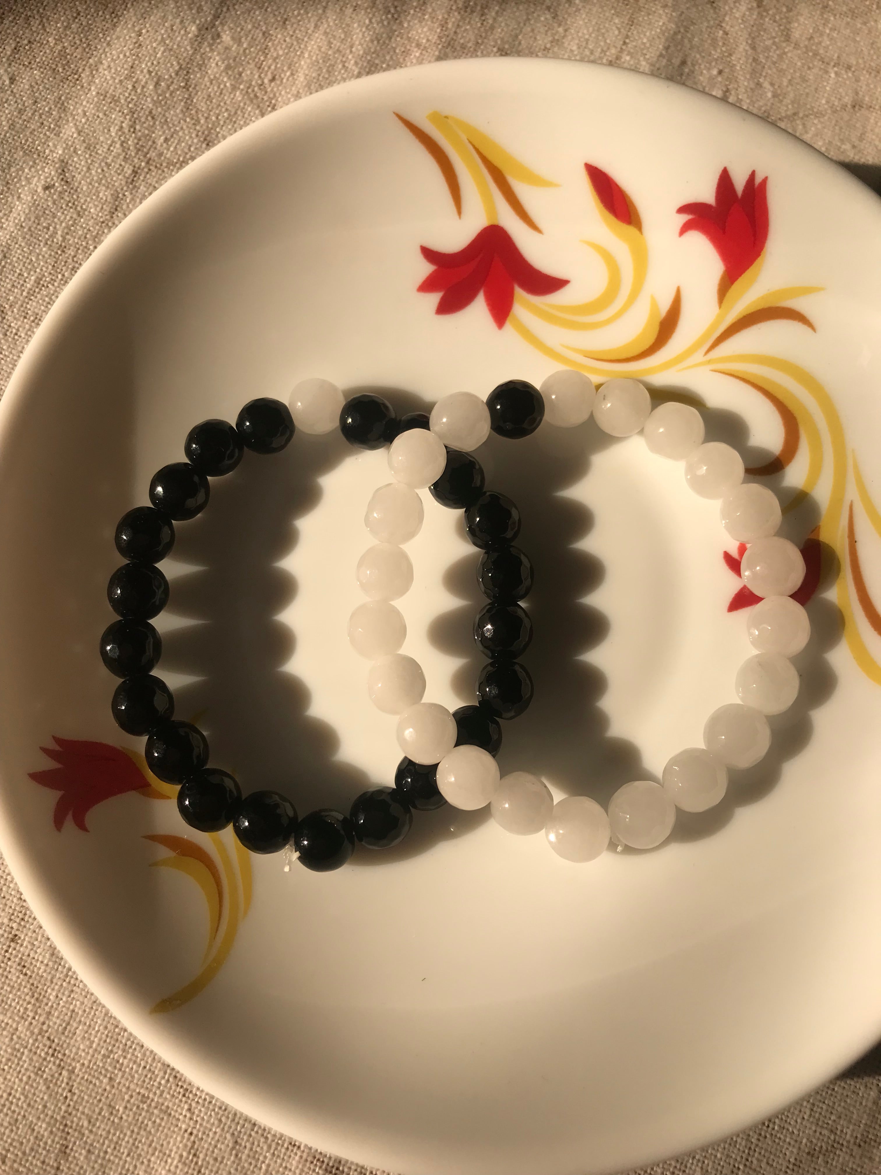 ying yang couple bracelets