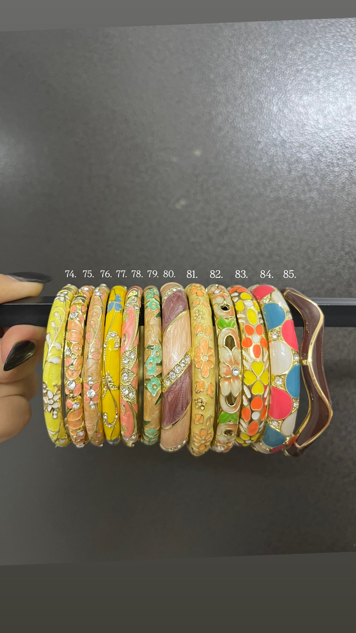 limited collection- enamel bangles
