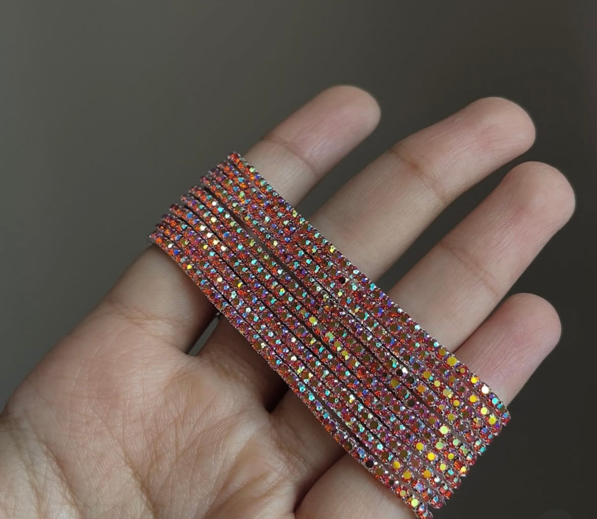 light red sparkling bracelet