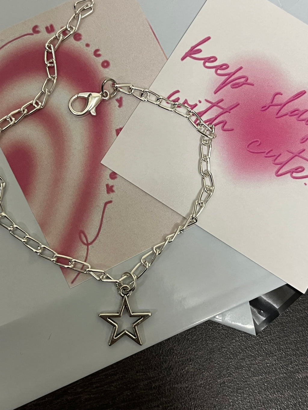 minimalistic star bracelet