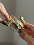 maroon serpenti dupe watch